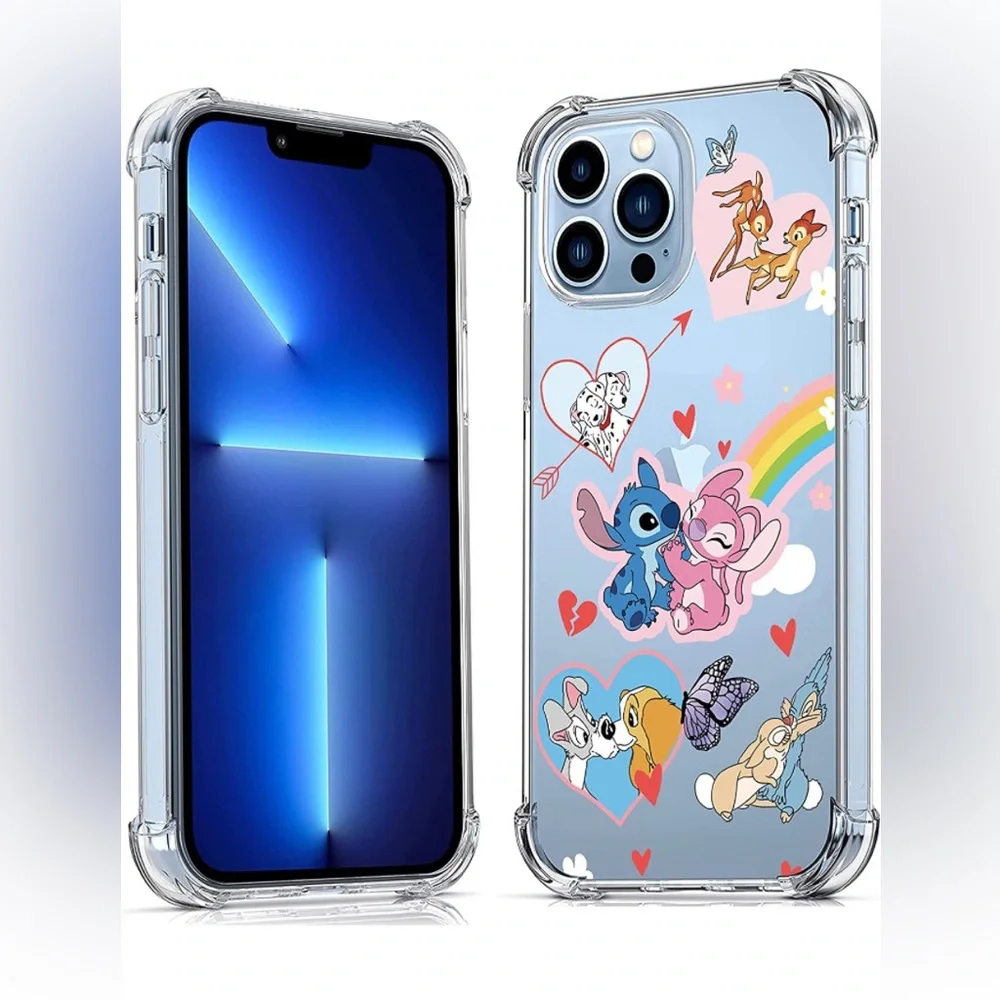 New Loheckle Rainbow Stitc for iPhone 13 Pro Case Cute Cartoon Character